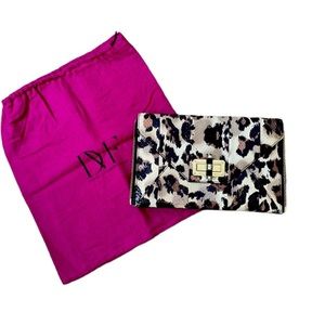 DVF Diane Von Furstenberg Leopard Clutch -with tags and dust bag